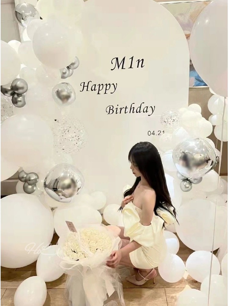 小仙女的生日聚会party拍照区气球派对布置